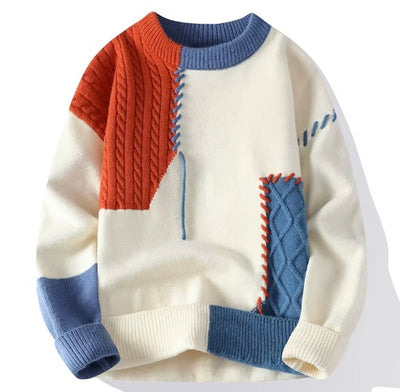 Patchwork Pullover – Modernes Design